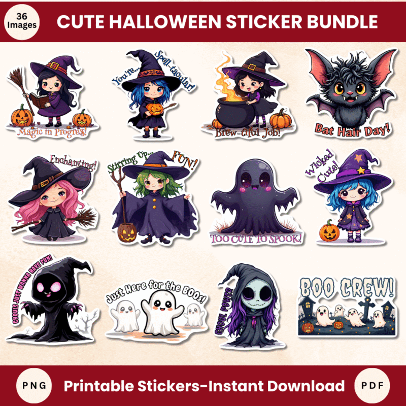 ST - Stickers - Cute Halloween