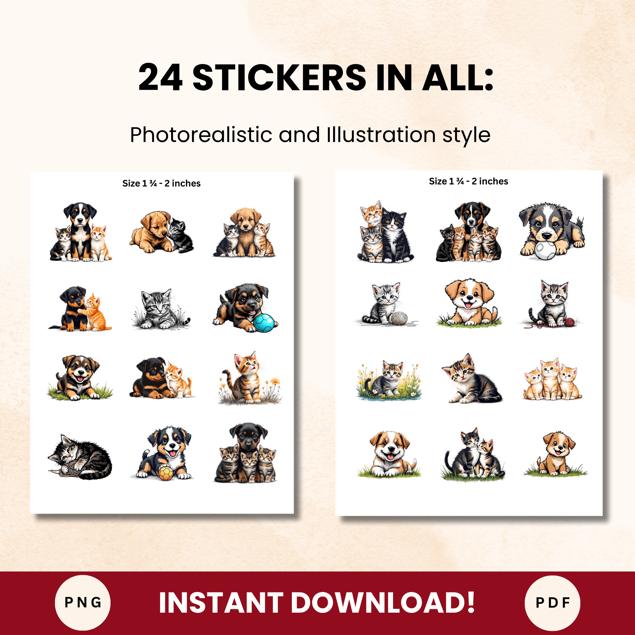 ST - Stickers - Puppy & Kitten - Image 7